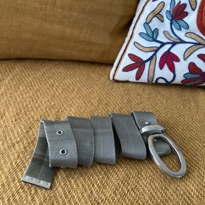 Vintage Silver Mesh Metal Chainmail Belt